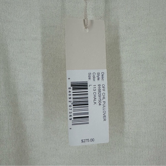 NWT Rebecca Taylor Off Shoulder Wool Blend Sweater Womens Large Beige - Picture 3 of 11